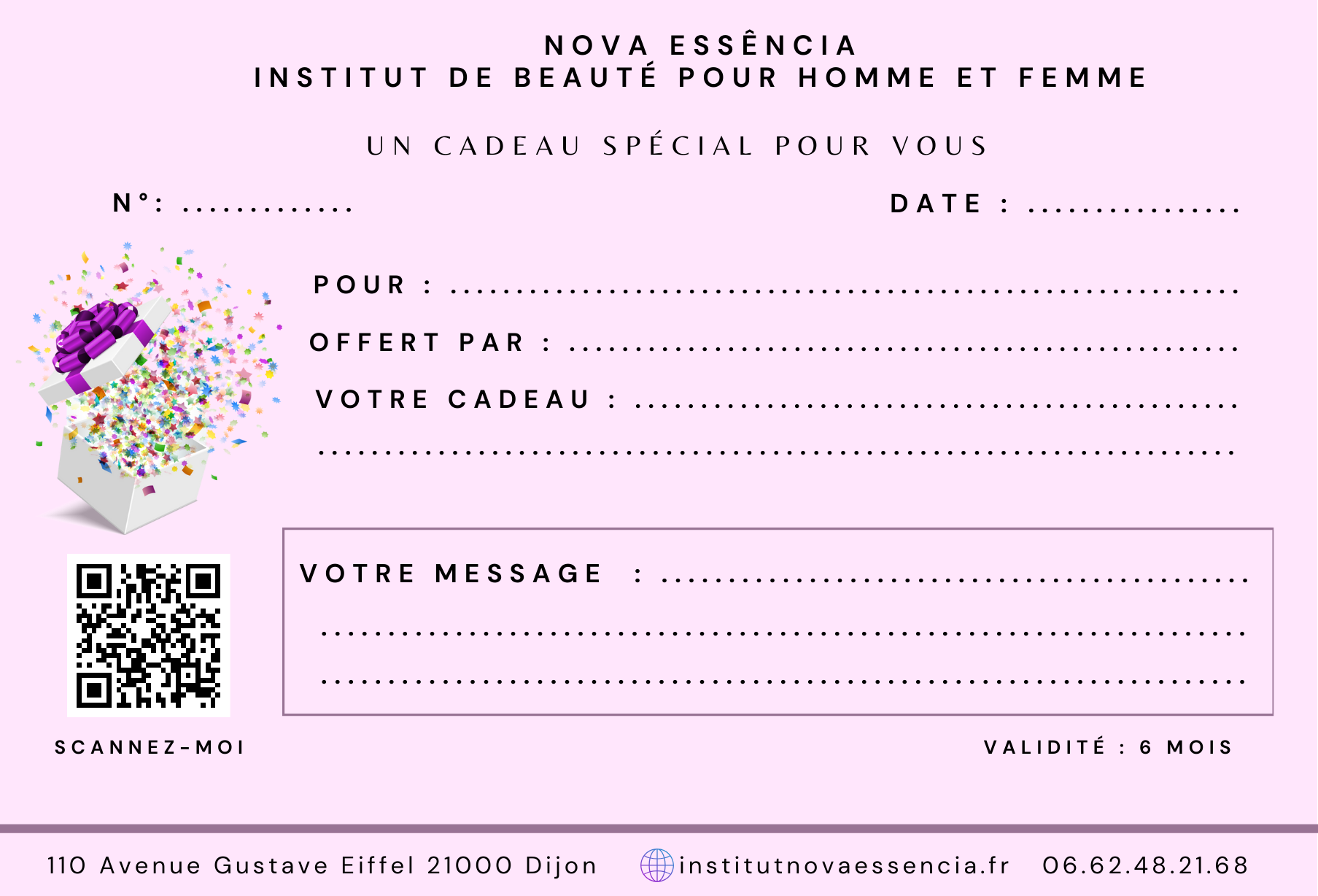 À la recherche du cadeau idéal ? Trouvez le présent parfait pour vos proches avec nos cartes cadeaux Nova Essência !